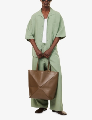 Loewe Anagram Short Sleeve Cotton Shirt