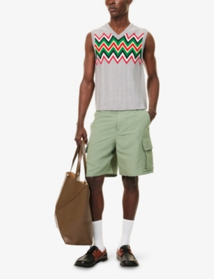 Loewe X Paula's Ibiza Cotton Twill Cargo Shorts