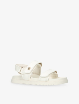KG KURT GEIGER: Rory Faux-Leather Flat Sandals