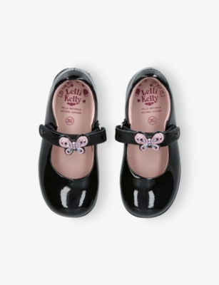 Lelli Kelly Black Kids' Melody Patent Leather Shoes Eur 26 / 8.5 Uk In Black