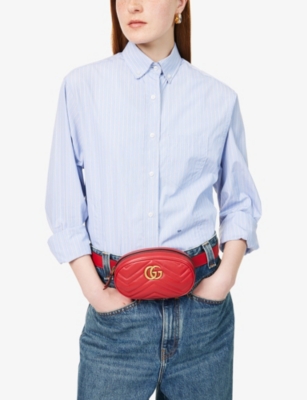 RESELFRIDGES: Pre-Loved Gucci GG Marmont Leather Bum Bag