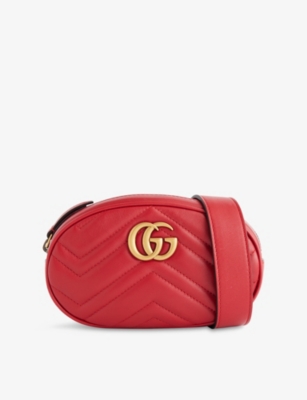 RESELFRIDGES: Pre-Loved Gucci GG Marmont Leather Bum Bag