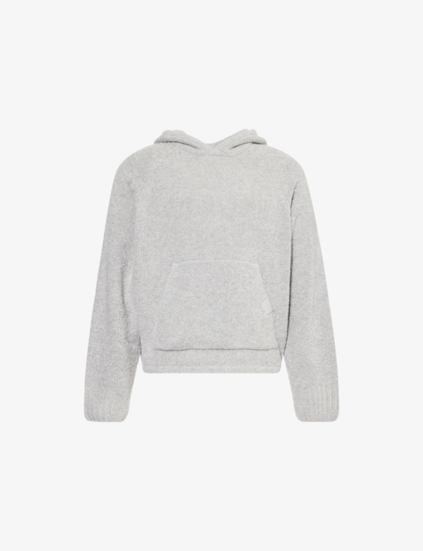 Heavy Logo-Embroidered Cotton Hoody