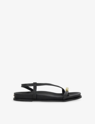 DUNE: Lyn Leather Sandals