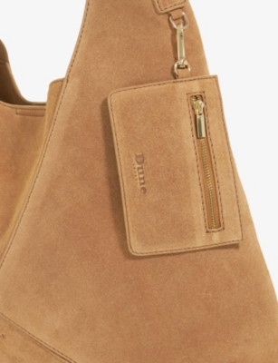 Dune Womens  Dearest Suede Tote Bag In Tan Suede