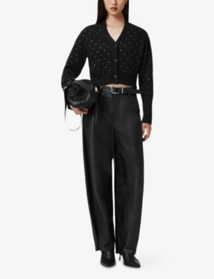 ALLSAINTS: Mazzy Star-Embroidered Cotton Cardigan