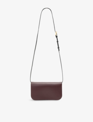 Allsaints Womens  Maeve Leather Cross-body Bag In Red