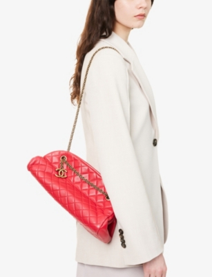 RESELFRIDGES: Pre-Loved Chanel Just Mademoiselle Medium Leather Shoulder Bag