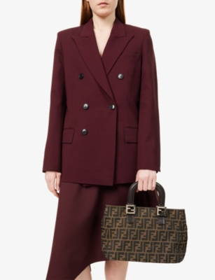 RESELFRIDGES: Pre-Loved Fendi Zucca Twins Canvas Tote Bag