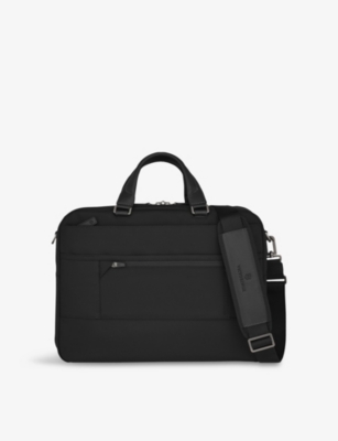 VICTORINOX: Mythic Deluxe Leather and Woven Briefcase