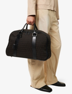 RESELFRIDGES: Pre-Loved Fendi Zucchino Canvas Travel Bag
