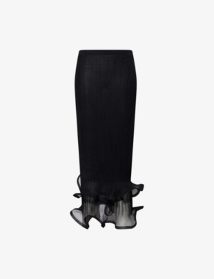 SIMKHAI: Kelso Slim-Fit Woven Knitted Midi Skirt