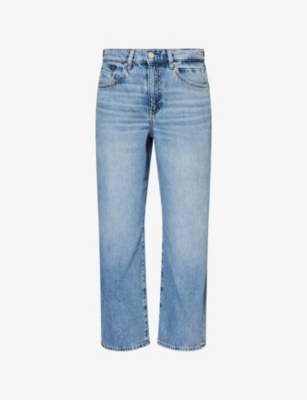 AG: Florence Slouchy-Leg Denim Jeans