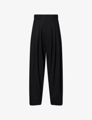 WILLY CHAVARRIA: Cascada Drawstring Wide-Leg Woven Trousers