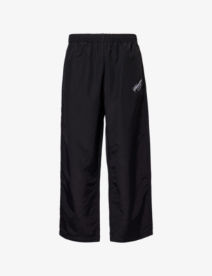 WILLY CHAVARRIA: Ruff Rider Embroidered Track Jogging Bottoms
