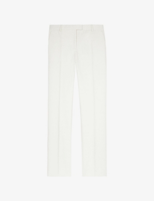 THE KOOPLES: Wide-Leg Mid-Rise Cotton Trousers