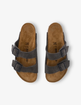 BIRKENSTOCK: Arizona Two-Strap Suede Sandals