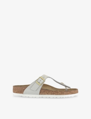BIRKENSTOCK: Gizeh Leather Sandals