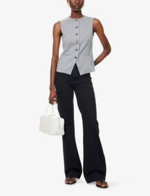 PAIGE: Leenah Flared Stretch-Denim Blend Jeans