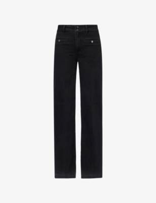 PAIGE: Leenah Flared Stretch-Denim Blend Jeans