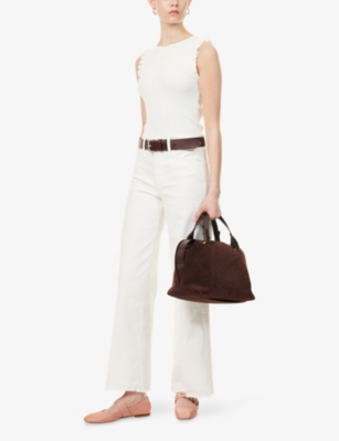 Paige Womens Ivory Crimini Knitted Tank Top