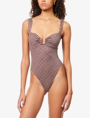 AWAY THAT DAY: Cannes High-Leg One-Piece Swimsuit