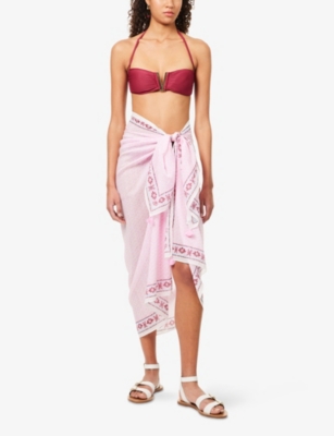 HEIDI KLEIN: Provence Cotton-Silk Sarong