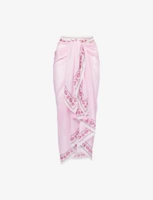 HEIDI KLEIN: Provence Cotton-Silk Sarong