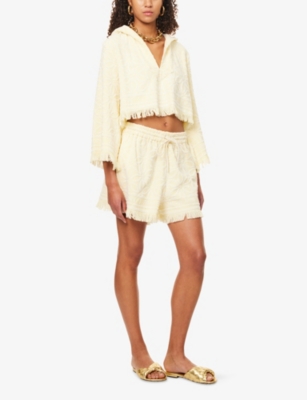 ZIMMERMANN: Coco Towelling Cotton Shorts
