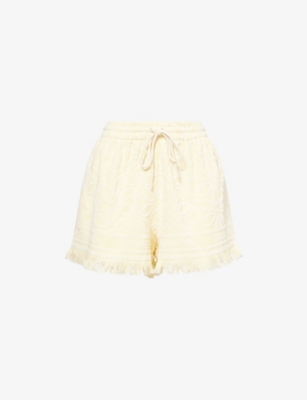 ZIMMERMANN: Coco Towelling Cotton Shorts