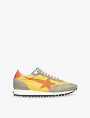GOLDEN GOOSE: Marathon Running Leather And Nylon Low-Top Trainers