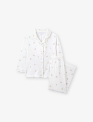 THE LITTLE WHITE COMPANY: Hattie Floral-Print Relaxed-Fit Cotton Pyjamas Set 2-12 Years