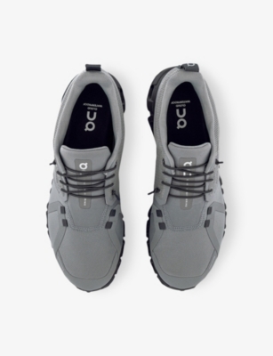 On-running Mens Cloud 6 Waterproof Woven Trainers Alloy Wolf In Alloy Wolf