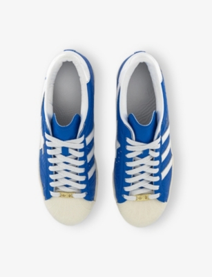 ADIDAS: adidas x BAPE Superstar V Leather Low-Top Trainers