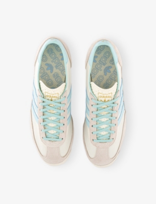 ADIDAS: SL 72 Suede and Shell Low-Top Trainers