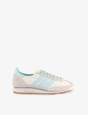 ADIDAS: SL 72 Suede and Shell Low-Top Trainers