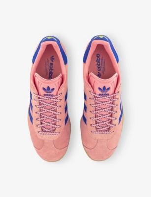 Adidas Originals Womens Semi Pink Spark Lucid Bl Gazelle Suede Low-top Trainers In Pink