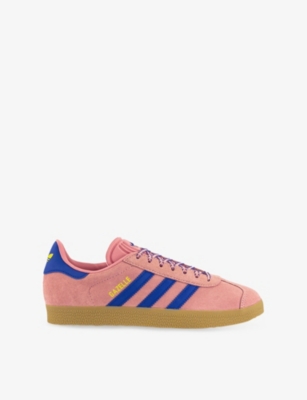 Adidas Originals Womens Semi Pink Spark Lucid Bl Gazelle Suede Low-top Trainers In Pink