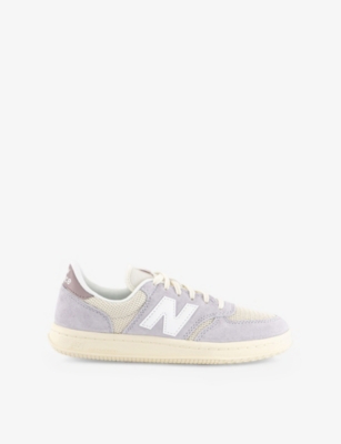 New Balance Womens Pearl Grey T500 Suede Low-top Trainers