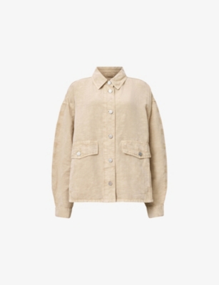 ALLSAINTS: Hettie Oversized Linen-Blend Shacket