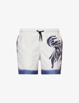 DRIES VAN NOTEN: Printed Drawstring Swim Shorts