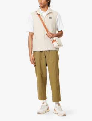Manors Ens  Regular-fit Padded Shell Gilet In Ivory
