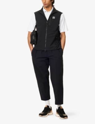 MANORS: Logo-Print Padded Shell Gilet