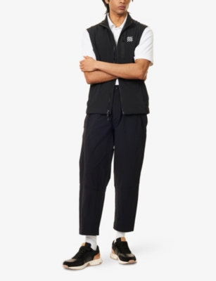 Manors Ens  Greenskeeper Multi-pockets Stretch-woven Trousers In Black