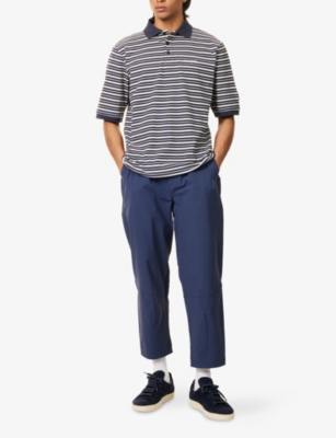 Manors Mens Navy Greenskeeper Multi-pockets Stretch-woven Trousers In Navy
