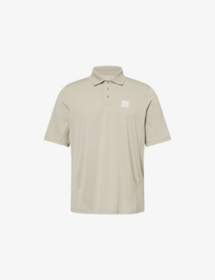 MANORS: Course Ribbed-Collar Woven Polo Shirt