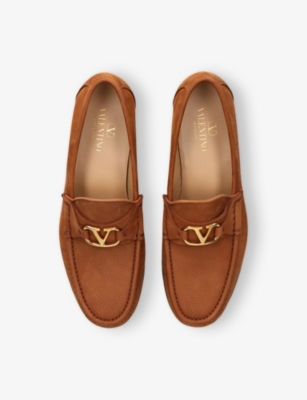 VALENTINO GARAVANI: VLogo Leather Loafers