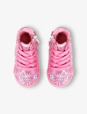LELLI KELLY: Kids' Dafne Embellished Canvas Mid-Top Trainers