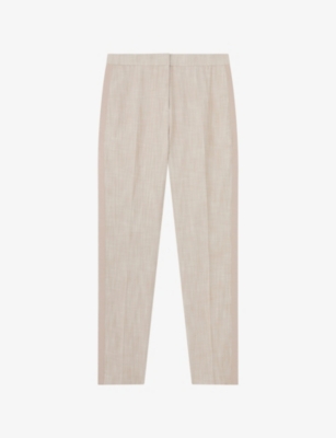 LK BENNETT: Amelia Slim-Leg Woven Trousers