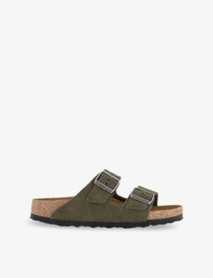 BIRKENSTOCK: Arizona Two-Strap Suede Sandals